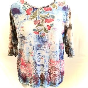 Lane Bryant Venezia Floral Top | SZ 14/16 | EUC